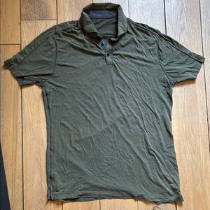 Lululemon Athletica Green Polo Shirt Vent Tech